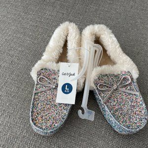 Girls Paige Moccasin Slippers - Cat & Jack Multicolor